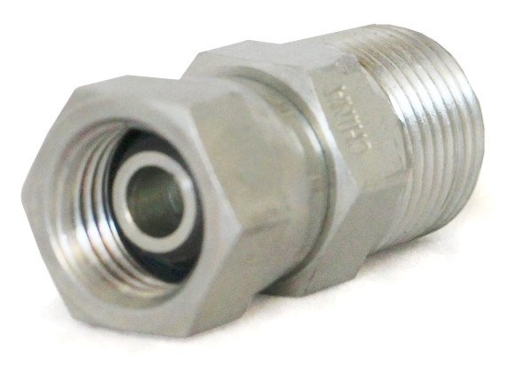 Adapter 1/4"in-3/8"ut NPT, Svivlande