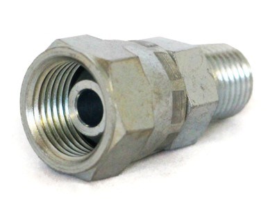 Adapter 3/8"in-1/4"ut NPT, Svivlande