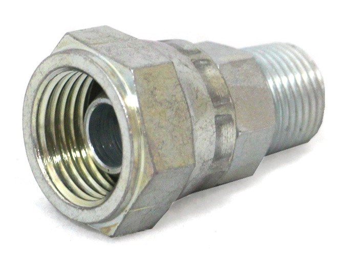 Adapter 1/2"in-3/8"ut NPT, Svivlande