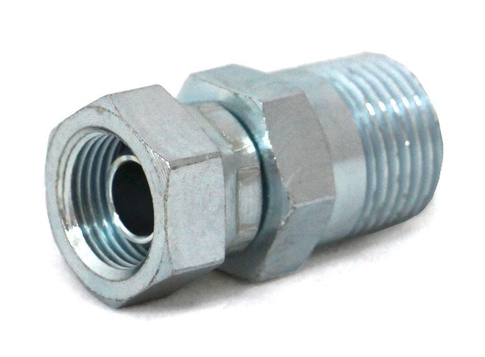 Adapter 3/8"in-1/2" ut NPT Svivlande