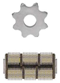 Frästrumma 25,5cm bredd med 144st frässtål Medium