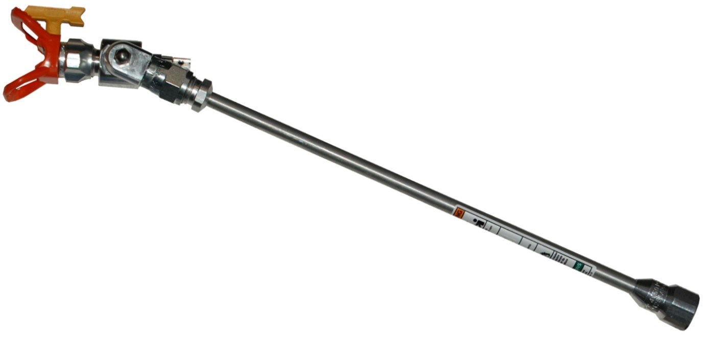 Antioverspray-kit, 38cm rör med vinkelled och LL5 Munstycke