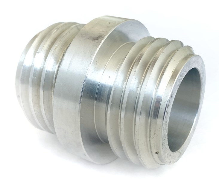 Dubbelnippel 50mm utv x 50mm utv