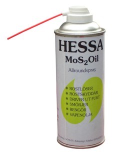 Hessaolja, sprayburk