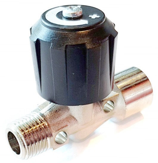 Nålventil 1/4" in-ut