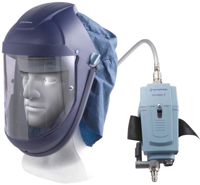 Tryckluftsskärm Honeywell MV inkl tryckluftsbälte