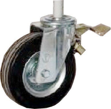 Hjul Ø 200mm med broms till M5