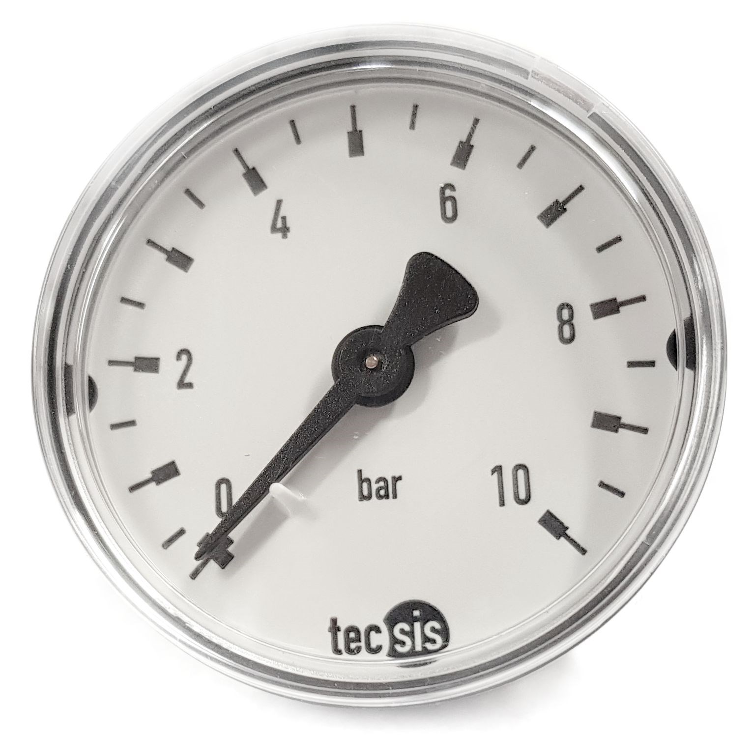 Manometer 0-10 bar 1/4" Bakåt 50mm