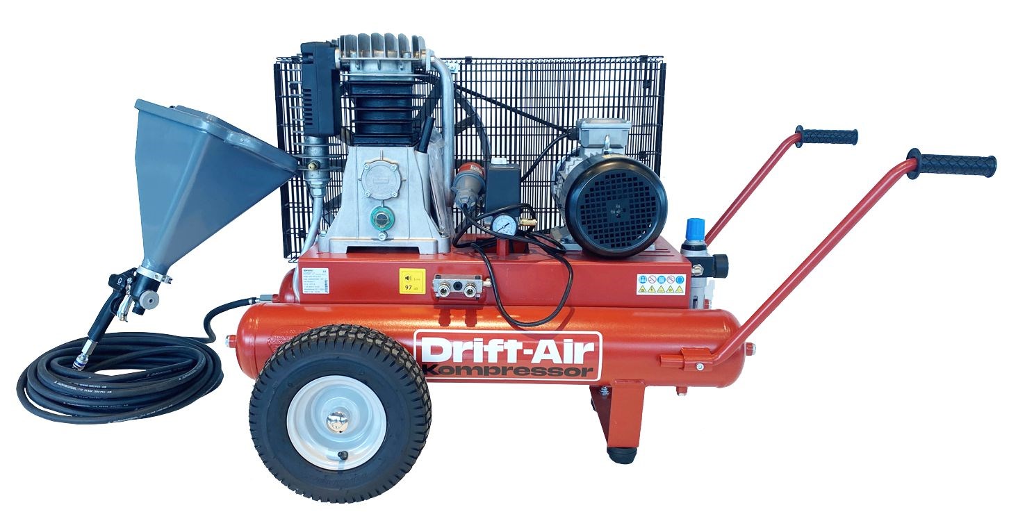 Kompressor Bygg 500 med Trattspruta